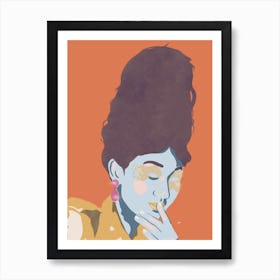 Queer Blue Art Print