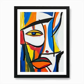 Abstract Face 2 Art Print