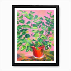 Peperomia 2 Impressionist Painting Art Print