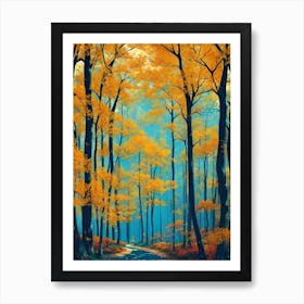 Autumn In The Forest 3 Art Print