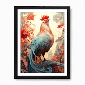 Chinese Rooster Art Print