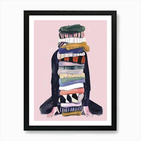 Stack Of Clothes 12 Art Print