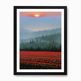 Red Poppies Affiche