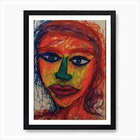 Face Of A Woman 1 Art Print