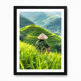Rice Terraces In Vietnam 5 Art Print