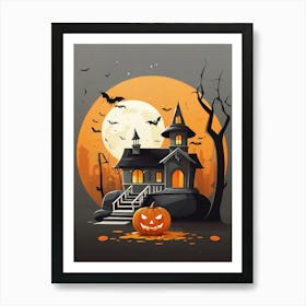 Halloween House 2 Art Print