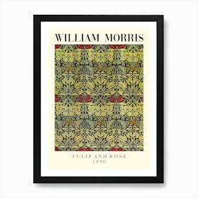 William Morris Tulip And Rose Art Print