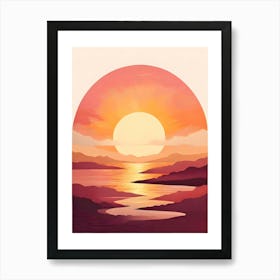 Sunset Painting, Sunset Painting, Sunset Painting, Sunset Painting Art Print