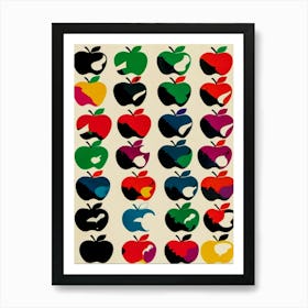 Apples Art Print, Inspired By Andy Warhol Art Print