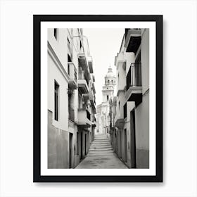 Cartagena, Spain, Black And White Photography 1 Art Print