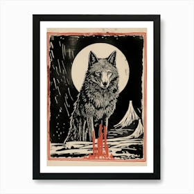 Baffin Wolf Tarot Card 1 Art Print