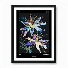 No Rain No Flowers Poster Love In A Mist Nigella 6 Art Print