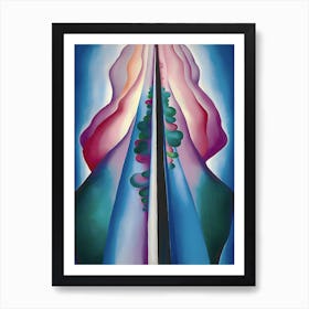 Georgia O'Keeffe - Lake George Reflection 1 Art Print