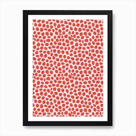 Tomato Red Dots Copy Art Print