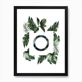 Botanical Alphabet O Art Print