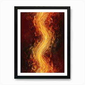 Flames Of Fire 1 Art Print