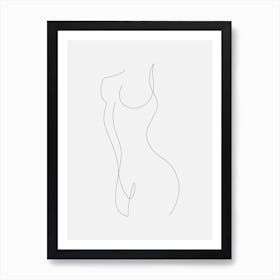 Minimalist Art Feminine Body Art Print