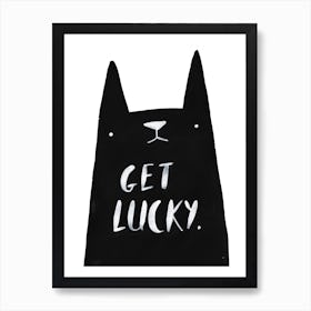 Get Lucky Cat Art Print