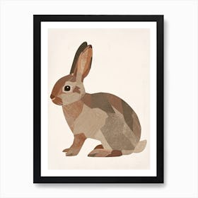 Holland Lop Rabbit Nursery Illustration 1 Art Print