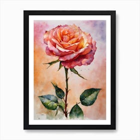 Hybrid Tea Rose 1 Art Print