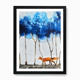 Blue Forest Art Print