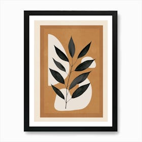 Minimalist Abstract Art Branch 4 Art Print