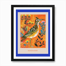 Spring Birds Poster Roadrunner 2 Art Print