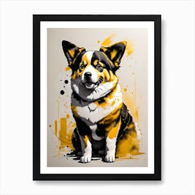 Corgi Dog Art Print