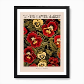 Winter Pansy 2 Winter Flower Market Poster Art Print