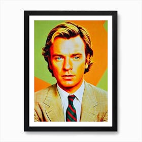 Ewan Mcgregor Colourful Pop Movies Art Movies Art Print