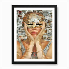 Mosaic Woman Art Print