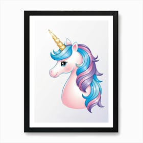 Unicorn Head Art Print