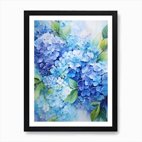 Blue Hydrangeas 6 Art Print