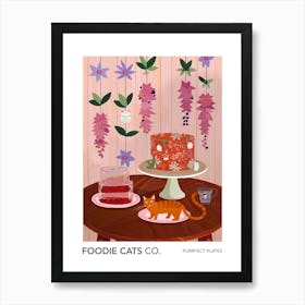 Foodie Cats Co Cat And Jell O 4 Art Print