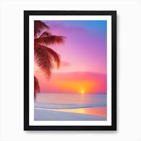 Sunset on a Tropical Beach 7 Art Print