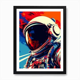 Astronaut In Space 7 Art Print