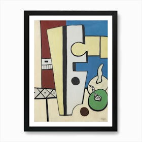 Fernand Léger Nature Morte Bleue Et Jaune (1938) Art Print