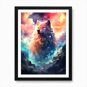 Wolf In The Sky 1 Art Print