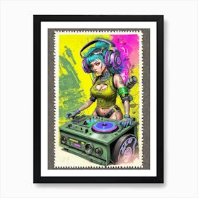 Dj From Another Dimension Art Print