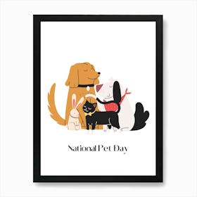 194.National Pet Day Art Print