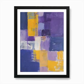 Purple Squares 2 Art Print