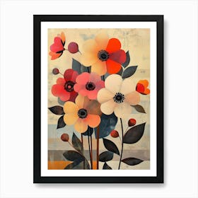 Flowers In A Vase 16 Art Print