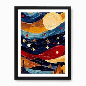 Starry Night Sky Art Print