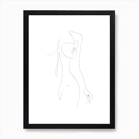 Drawing Of A Woman 2 Art Print