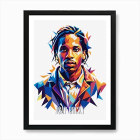 ASAP Rocky in Portrait WPAP Pop Art Art Print