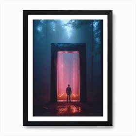 Doorway In The Forest Art Print