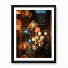 Lanterns In The Alley Art Print