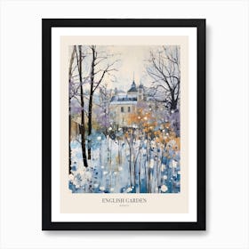 Winter City Park Poster English Garden Munich Germany 4 Art Print