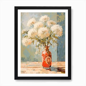 Queen Anne S Lace Flower Still Life Painting 3 Dreamy Art Print
