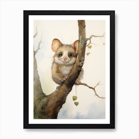 Adorable Chubby Acrobatic Possum 2 Art Print